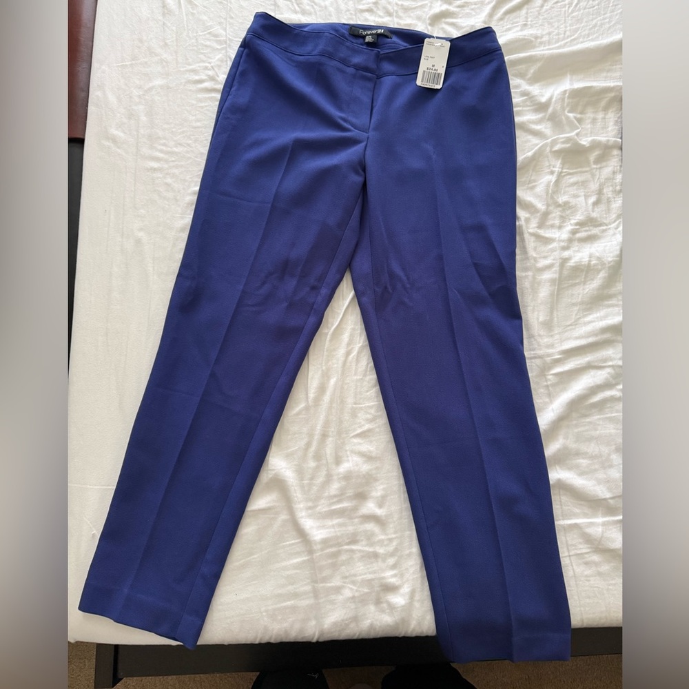 NWT Forever 21 blue purple pants size medium